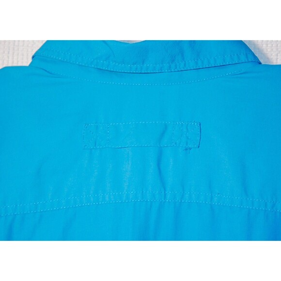 Duluth Trading Company Outdoor Nylon Shirt Button Up Blue Sz L - Picture 5 of 6